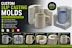 design custom plaster molds for ceramic slip casting and pottery making