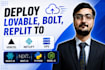 deploy lovable, bolt and replit ai apps on vercel, netlify, vps