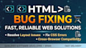 fix HTML CSS and resolve web
