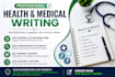 do internet research, data entry and health and medical articles