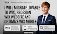 migrate lovable to wix, redesign wix website and optimize wix mobile