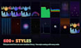 create a 3d music visualizer loop with digital equalizers for your song