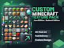 design custom minecraft pvp textures pack resource pack and blockbench 3d models