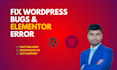 fix wordpress issues, elementor bug and woocommerce