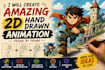 create amazing 2d hand drawn frame by frame animation