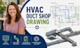 hvac duct shop drawing, mechanical hvac drafting, hvac coordination drawing cad