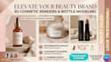 do 3d cosmetic product rendering and 3d bottle modeling