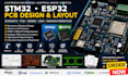 do electronics engineering electrical design robotics stm32 pcb layout esp32