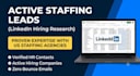 do staffing lead generation with linkedin hiring research