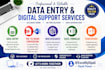do data entry, web research, excel and copy paste in 24 hour