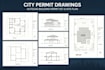 create city permit drawings, autocad building permit set and site plan