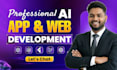 build ai saas app, ai web app, and ai website development