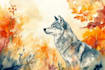 illustrate anything in watercolor style