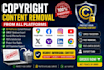 remove copyright infringing content from platforms