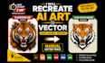 manually recreate ai generated image or logo into vector