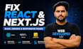 fix react js and next js bugs errors and responsive issues
