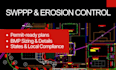 draft civil site drainage, hydraulic calculation and erosion control plans