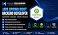 develop java spring boot rest API, backend and microservices