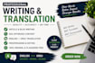 write SEO optimized articles and translation