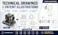 create professional patent drawings and technical illustrations