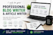 write SEO friendly blog posts and articles