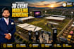 create realistic render of 3d event, exhibition and festival designs