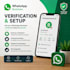 help you with whatsapp business verification and setup