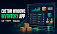 build a custom inventory management desktop app for windows