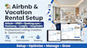 setup listing on airbnb, vrbo booking com hostaway peerspace, lodgify hospitable