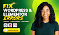 fix wordpress elementor errors, bugs, critical issues, woocommerce and CSS fast
