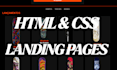 create a modern HTML and CSS one page website or landing page