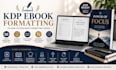 do KDP ebook formatting and layout design fix non fiction book formatting issues