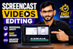 create professional screen recording videos