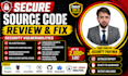do secure source code review and fix security vulnerabilities