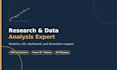 do research, statistical, and data analysis