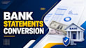 convert your bank statements to excel