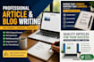 write SEO optimized articles and blog