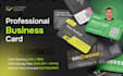 design business card and brand identity