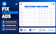 fix telegram ads, resolve telegram ad, fix ad destination error, fix bot ad