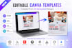redesign your ai generated images into fully editable canva templates
