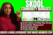 setup your skool community, skool course creation and skool community manager