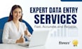 do accurate data entry, and google sheets work