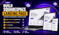 squarespace landing page design or redesign landing page