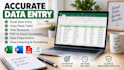 do data entry, copy paste, excel data entry and web research