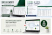 create excel attendance sheets, timesheets and do data entry