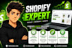 design modern shopify dropshipping store and shopify website