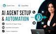 setup openclaw ai agent, clawdbot automation and custom integrations