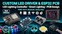 design custom led driver, led lighting controller, pcb and esp32