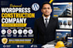 develop construction company website using wordpress