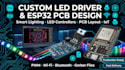 design custom led driver, pcb, smart lighting and esp32 controller
